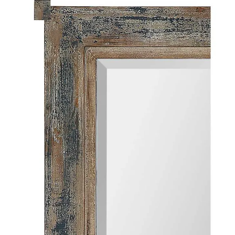 Kirklands Home Distressed Wood Frame Wall Mirror Sale
