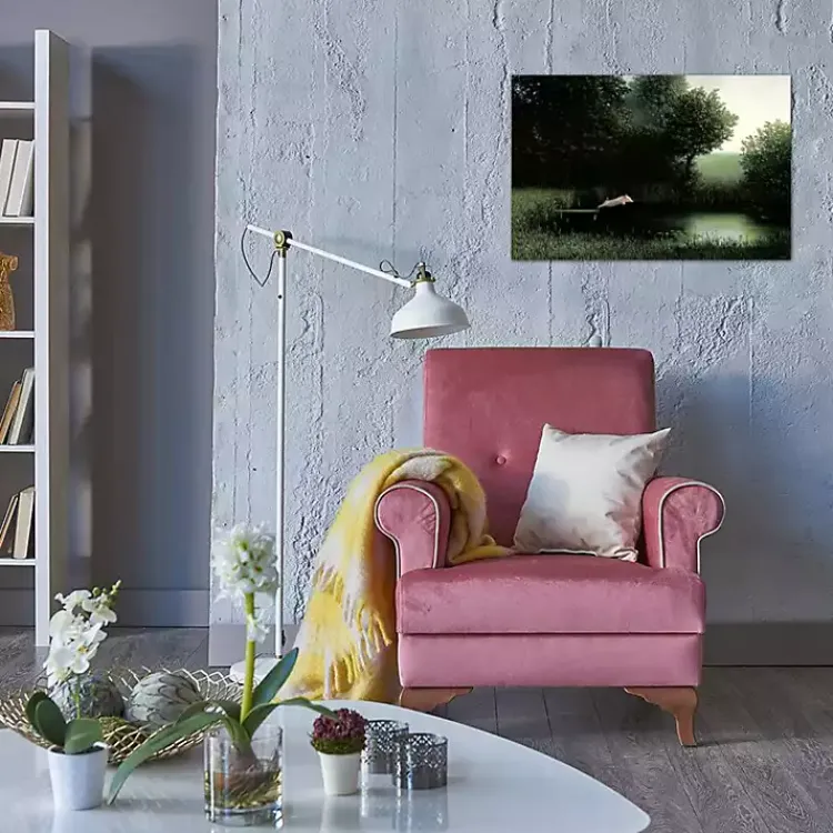 Kirklands Home Diving Pig Canvas Art Print Green Outlet