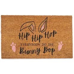 Easter Decorations>Kirklands Home Do the Bunny Bop Doormat Brown