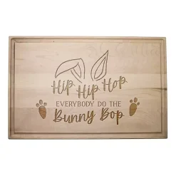Easter Decorations>Kirklands Home Do The Bunny Bop Maple Cutting Board Tan