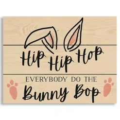 Easter Decorations>Kirklands Home Do the Bunny Bop Wood Wall Plaque