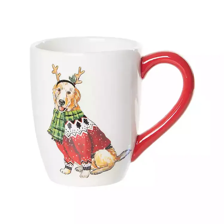 Christmas Dining & Entertaining>Kirklands Home Dog Christmas Sweater Mugs, Set of 2