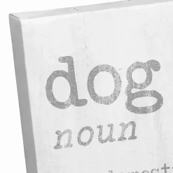 Kirklands Home Dog Definition Canvas Art Print White Clearance