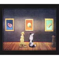 Kirklands Home Dog Museum Framed Art Print Sale