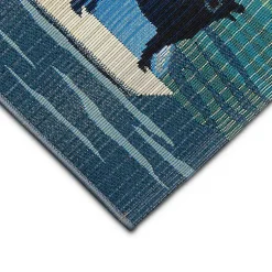Kirklands Home Dogs on Sailboats Indoor/Outdoor Rug, 3x4 Outlet