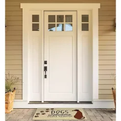 Kirklands Home Dogs Welcome People Tolerated Doormat Best