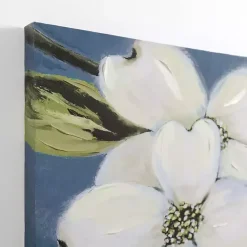 Kirklands Home Dogwood on Blue Canvas Art Print Sale