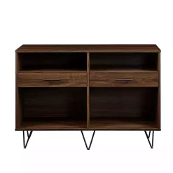 Kirklands Home Doreen Dark Brown Hairpin Console Table