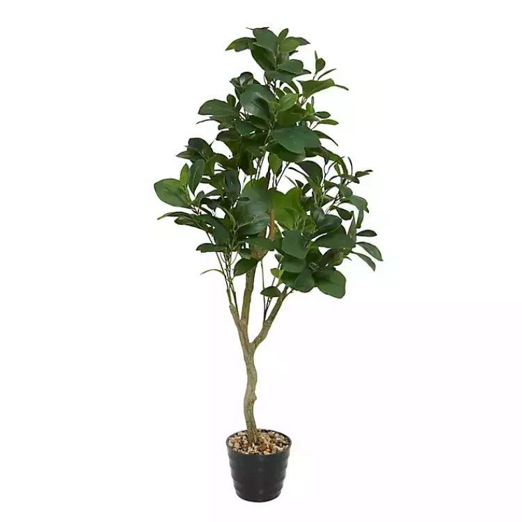 Trees & Topiaries>Kirklands Home Douban Green in Ribbed Rock Planter