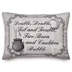 Halloween>Kirklands Home Double, Toil, and Trouble Accent Pillow