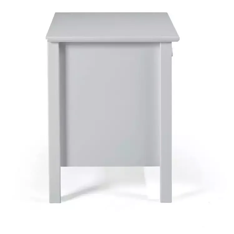 Kirklands Home Dove Brazilian Pine Wood Nightstand Gray Sale
