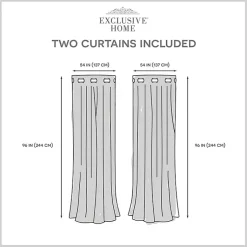 Kirklands Home Dove Gray Floral 2-pc. Curtain Panel Set, 96 in. New