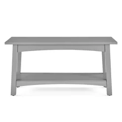 Kirklands Home Dove Rustic Farmhouse Wood Bench Gray