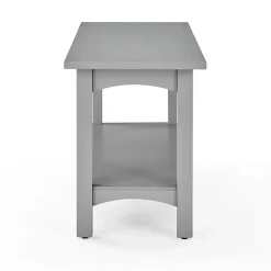 Kirklands Home Dove Rustic Farmhouse Wood Bench Gray