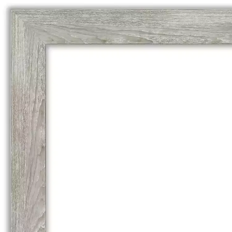 Kirklands Home Dove Gray Scoop Frame Beveled Mirror, 22x26 in. Discount