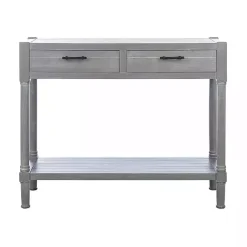 Kirklands Home Dove Turned Leg Rustic Console Table Gray