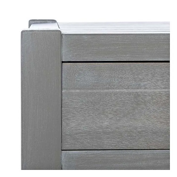 Kirklands Home Dove Turned Leg Rustic Console Table Gray