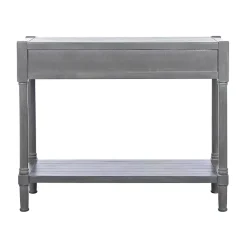 Kirklands Home Dove Turned Leg Rustic Console Table Gray