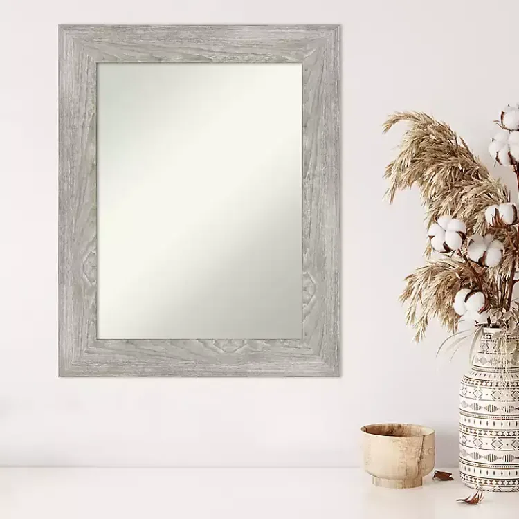 Kirklands Home Dove Gray Washed Wood Framed Mirror Hot