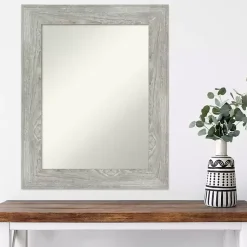 Kirklands Home Dove Gray Washed Wood Framed Mirror Hot