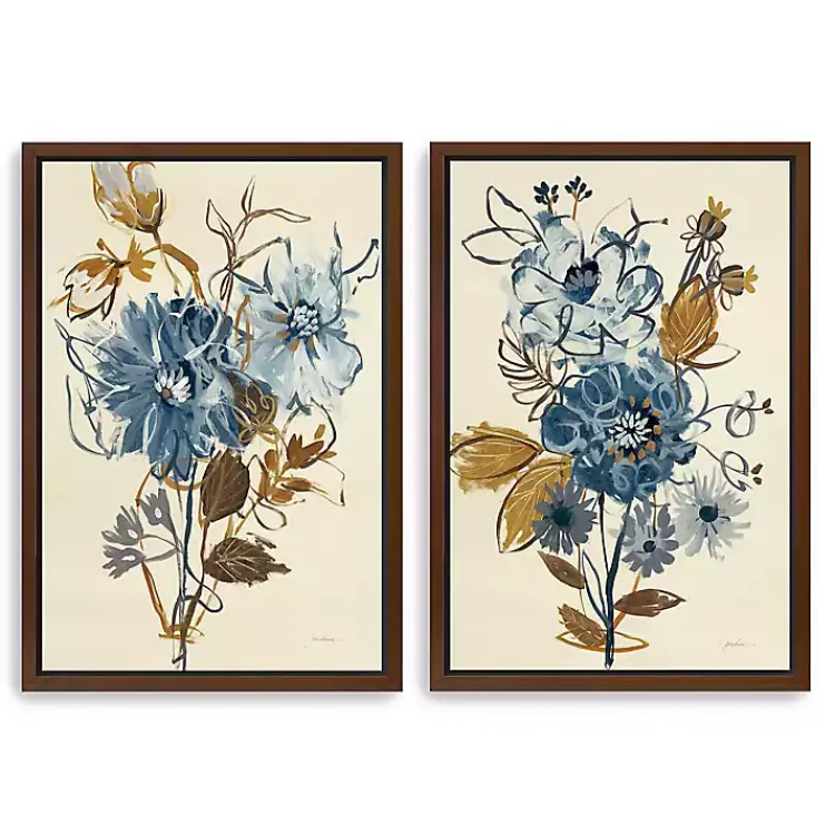 Kirklands Home Down to Earth Framed Canvas Art Prints, Set of 2 Best
