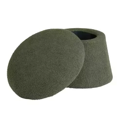 Kirklands Home Drak Boucle Mushroom Storage Ottoman Green Online