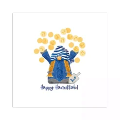 Hanukkah Decorations>Kirklands Home Dreidel Gelt Game Gnome Canvas Art Print