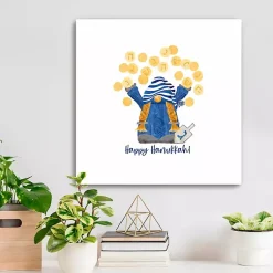 Hanukkah Decorations>Kirklands Home Dreidel Gelt Game Gnome Canvas Art Print