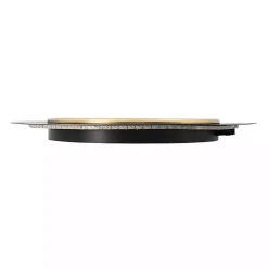 Kirklands Home Drew II Black and Gold Round LED Mirror Hot