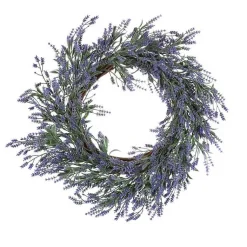 Wreaths>Kirklands Home Dried Lavender Stems Wreath Purple