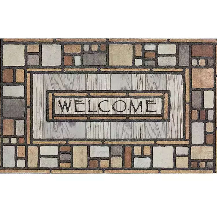 Kirklands Home Drifted Nature Welcome Doormat Multi Clearance