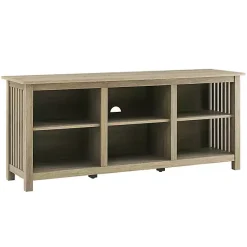 Kirklands Home Driftwood Slatted Sides Media Cabinet Gray Sale