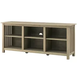 Kirklands Home Driftwood Slatted Sides Media Cabinet Gray Sale