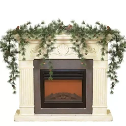 Arrangements & Greenery>Kirklands Home Drooping Snowy Ming Pine Christmas Garland Green