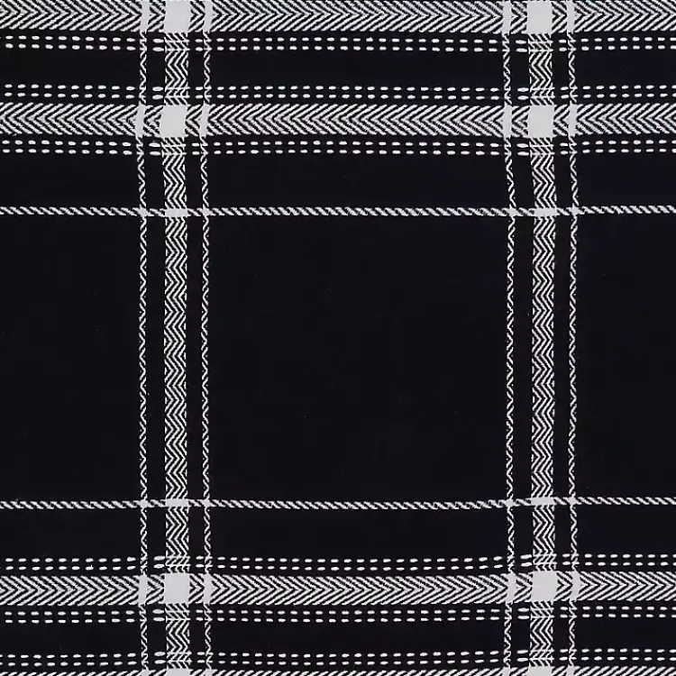 Kirklands Home Dual White and Black Cotton Placemats, Set of 4 Best