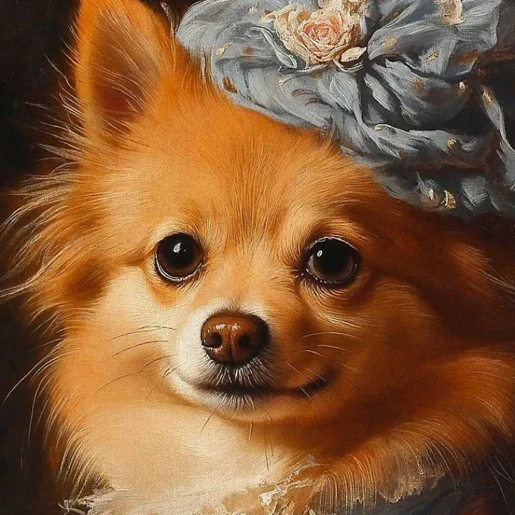 Kirklands Home Duchess Daphne Daintypaws Framed Art Print Multi New