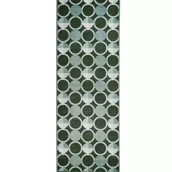 Kirklands Home Dula Sage Green Washable Runner, 2x7 Outlet