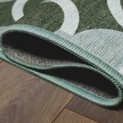 Kirklands Home Dula Sage Green Washable Runner, 2x7 Outlet