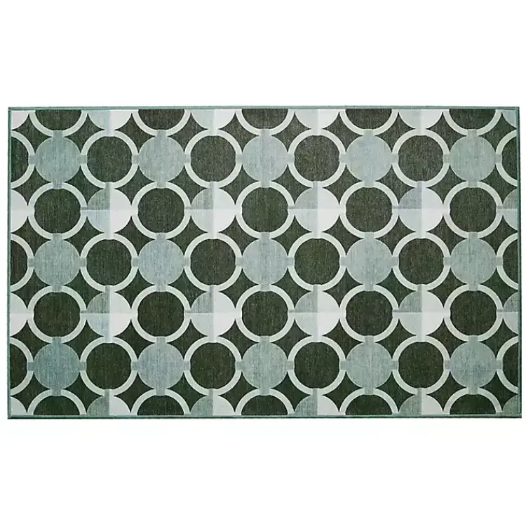Kirklands Home Dula Sage Green Washable Area Rug, 3x5 Best