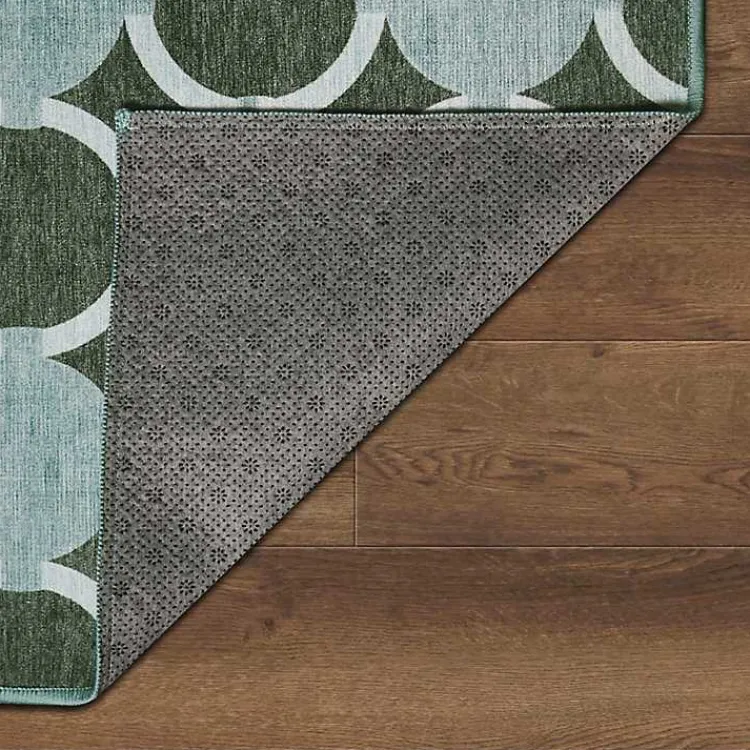 Kirklands Home Dula Sage Green Washable Area Rug, 5x7 Outlet