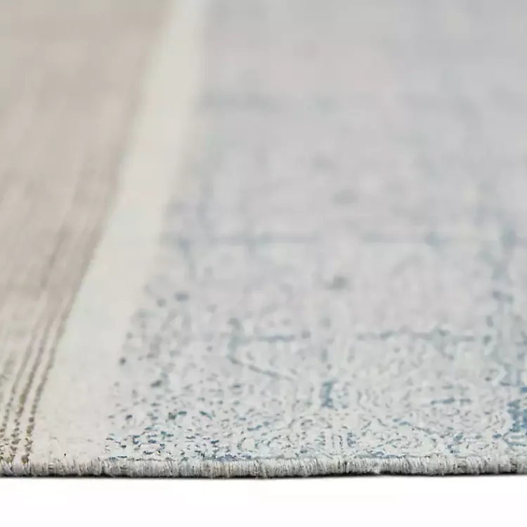 Kirklands Home Dune Stone Geometric Area Rug, 7x10 Blue Best
