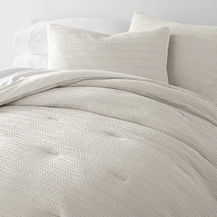 Kirklands Home Dune Waffle Ultra-Soft 3-pc. Queen Comforter Set Tan Discount
