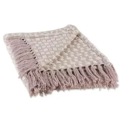 Blankets & Throws>Kirklands Home Dusty Lilac Urban Check Throw