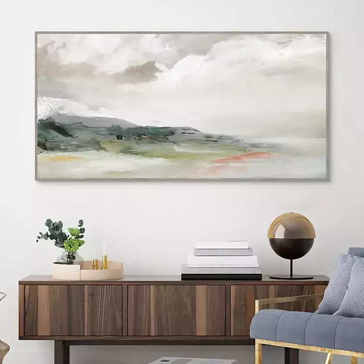 Kirklands Home Earth and Clouds Abstract Framed Wall Art Outlet