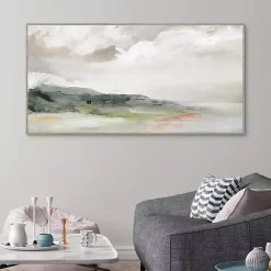 Kirklands Home Earth and Clouds Abstract Framed Wall Art Outlet