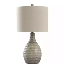 Kirklands Home Earth Tone Oak Table Lamp Gray Online