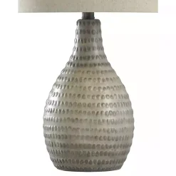 Kirklands Home Earth Tone Oak Table Lamp Gray Online