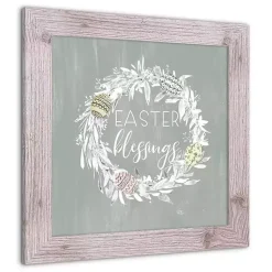 Easter Decorations>Kirklands Home Easter Blessings Wreath Framed Art Print