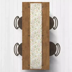 Easter Decorations>Kirklands Home Easter Bunnies and Carrots Table Runner, 90 in.