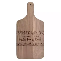 Easter Decorations>Kirklands Home Easter Bunny Bash Walnut Cutting Board Brown